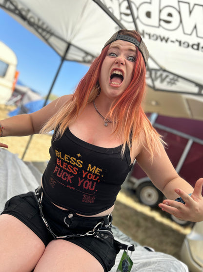 JASSY x FAKE FANS - BLESS ME Women’s tank top
